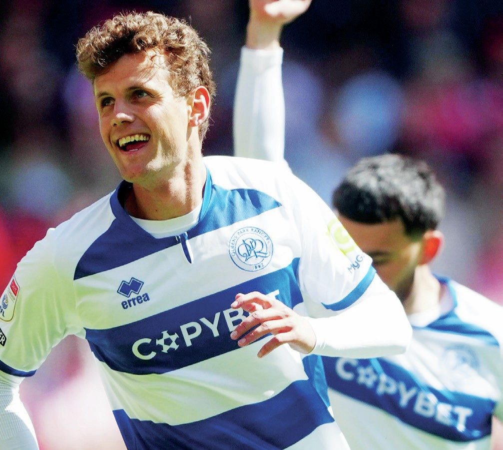 MAD FOR IT: QPR’s Nicolas Madsen celebrates his early winner PICTURES: Alamy