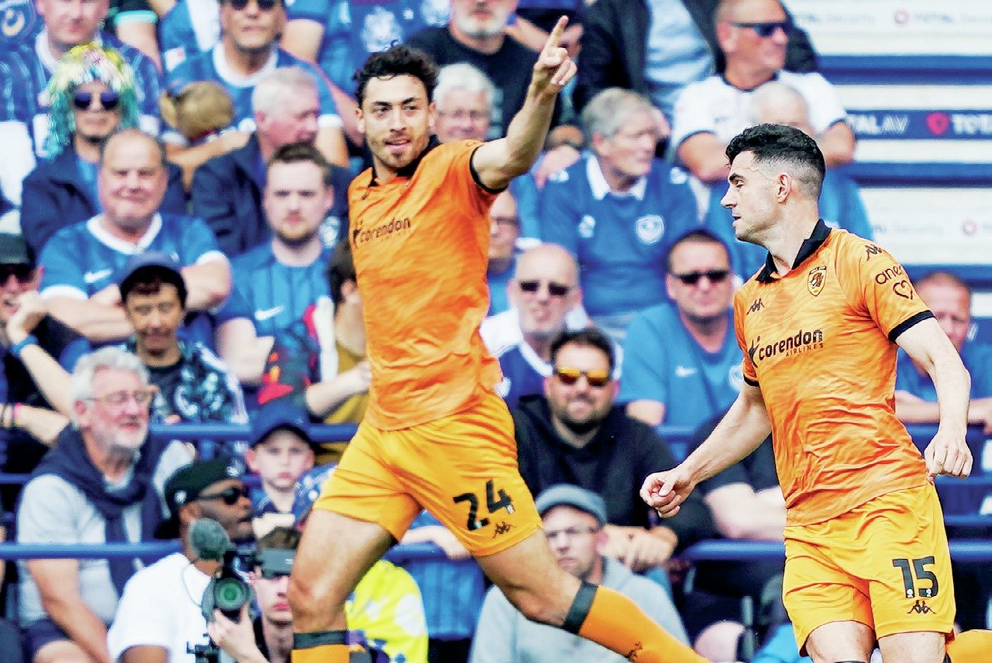 CRUCIAL: Hull City midfielder Matt Crooks celebrates his goal PICTURES: PSI/Jason Brown