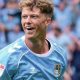 SEVEN-UP: Victor Torp celebrates scoring Coventry’s seventh PICTURE: PSI/Dennis Goodwin