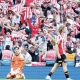 Sheffield United players in despair as Sunderland fans savour their last-gasp winner