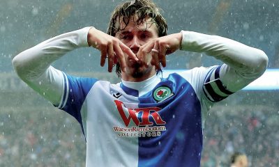 Blackburn skipper Todd Cantwell celebrates his penalty