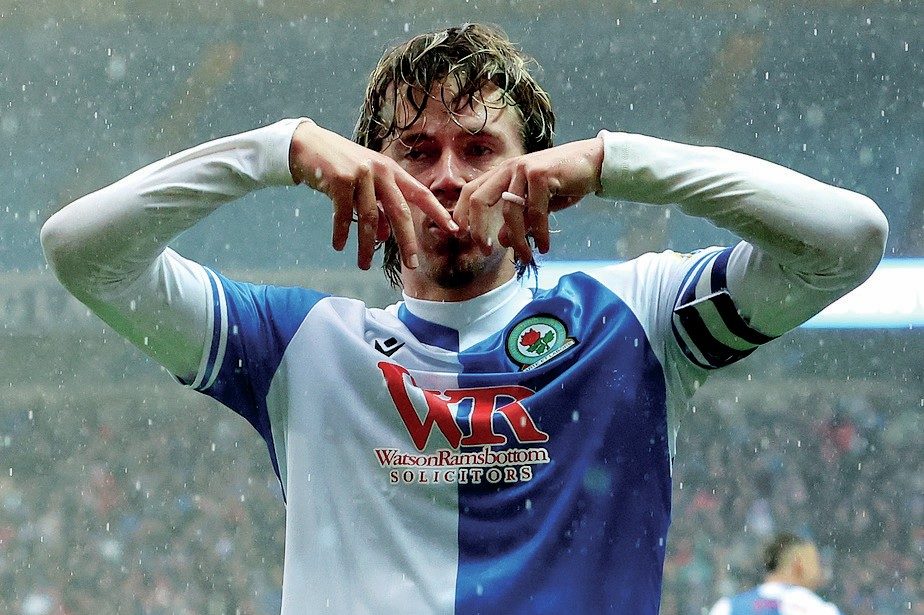 Blackburn skipper Todd Cantwell celebrates his penalty