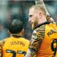 Oli McBurnie enjoys his clincher for Hull City