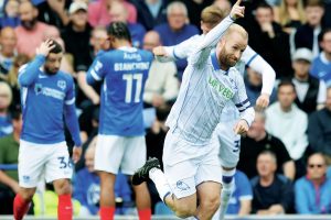 Barry Bannan celebrates giving Wednesday the lead
