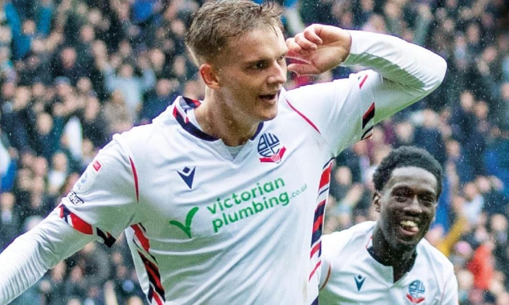 Marcus Forss celebrates his second goal