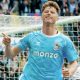Victor Torp celebrates scoring for the Coventry City against Birmingham City last week