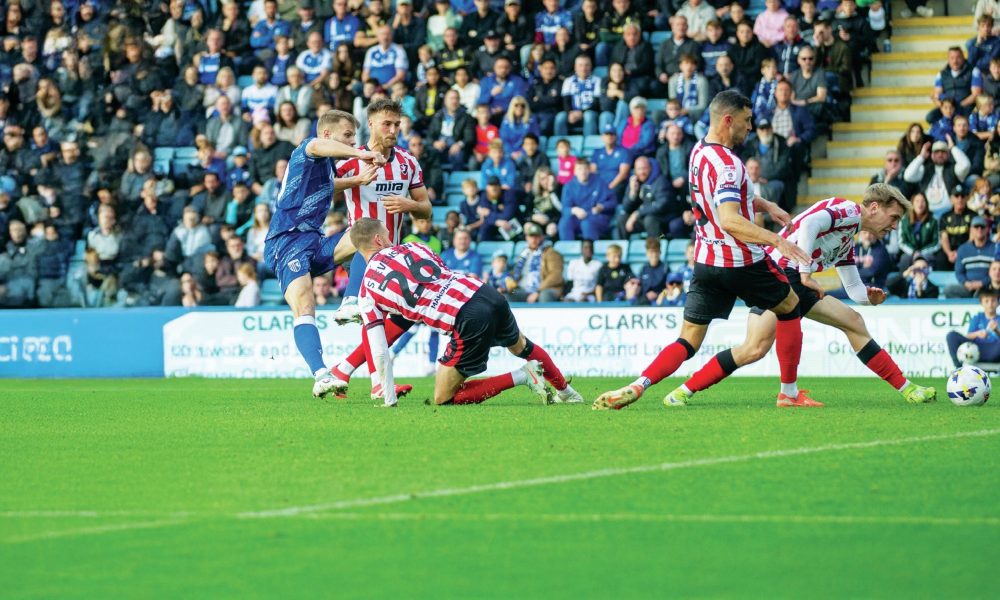 Gillingham’s Elliott Nevitt rescues a late point for his side