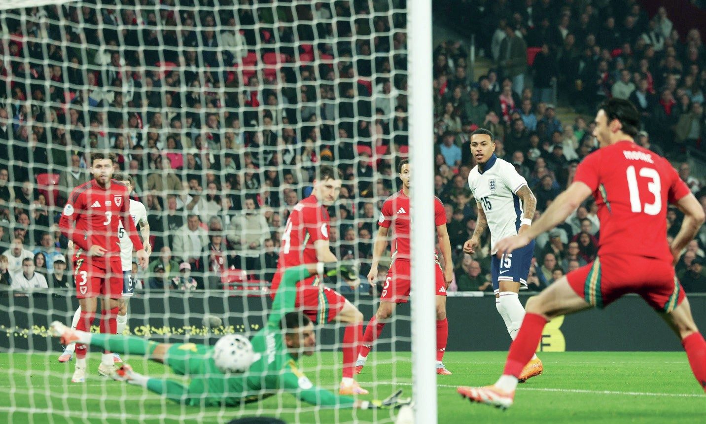 Morgan Rogers gives England the lead against Wales on Thursday