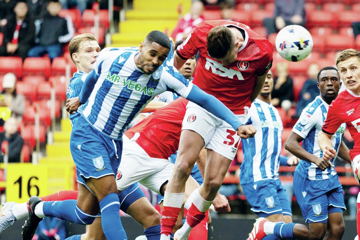 Reece Burke doubles Charlton Athletic’s lead with a fine header
