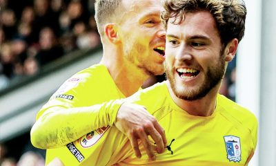 Barrow’s Charlie McCann enjoys his goal