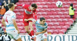 Middlesbrough’s Hayden Hackney powers home their equaliser