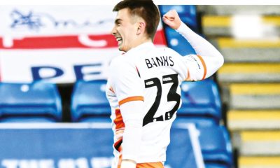 Scott Banks savours his winner for Blackpool