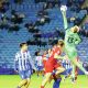 Sheffield Wednesday emergency loan goalkeeper Joe Lumley saves against Middlesbrough in the midweek action as empty seats tell the story