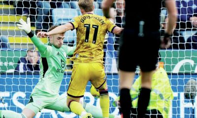 Blackburn’s Andri Gudjohnsen scores his first goal