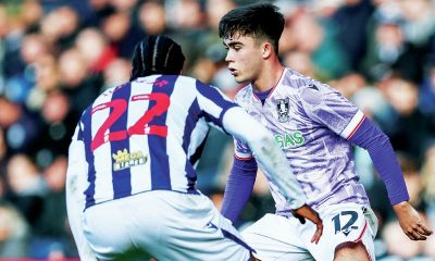 Wednesday’s Harry Amass on the ball