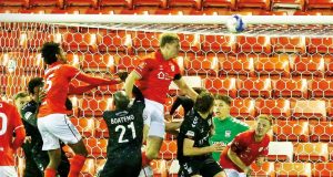 Marc Roberts heads home Barnsley’s late winner