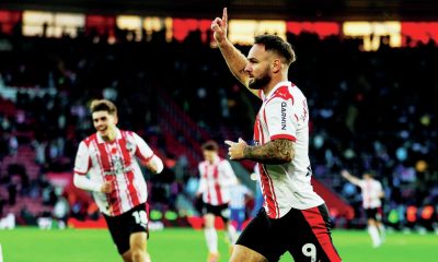 Southampton’s Adam Armstrong enjoys his goal
