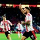 Southampton’s Adam Armstrong enjoys his goal
