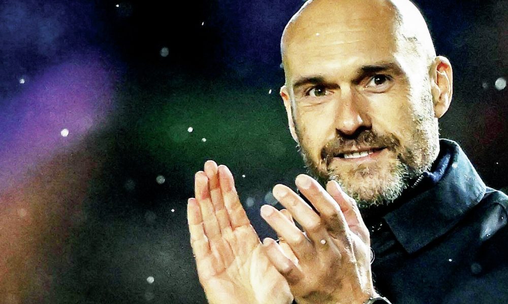 Luke Williams applauds Peterborough fans after last week’s FA Cup victory