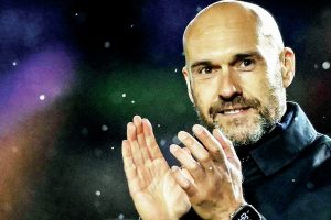 Luke Williams applauds Peterborough fans after last week’s FA Cup victory