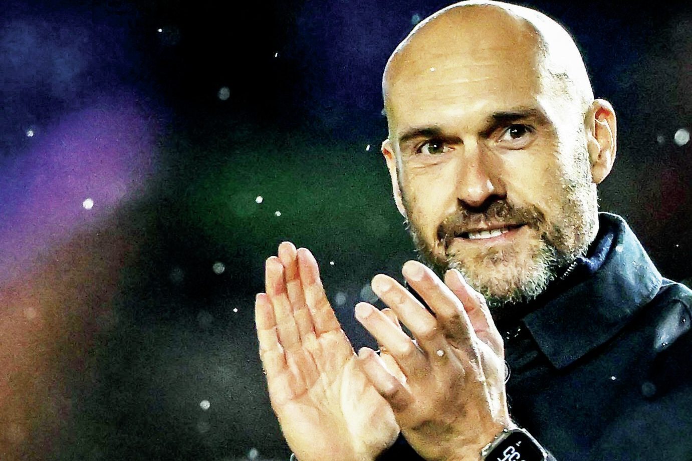 Luke Williams applauds Peterborough fans after last week’s FA Cup victory