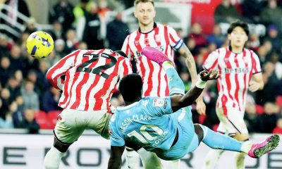 Ephron Mason-Clark acrobatically scored Coventry City’s winner at Stoke City last weekend