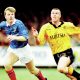 ambridge United’s Steve Claridge, right, and Portsmouth’s Andy Awford
