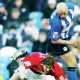 Guy Branston in typically robust action for Sheffield Wednesday against Hartlepool in 2004