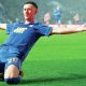 Birmingham City’s Jay Stansfield celebrates scoring their fourth goal