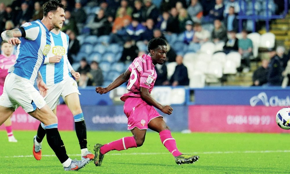 Amario Cozier-Duberry scores Bolton Wanderers’ dramatic last-gasp winner at Huddersfield Town