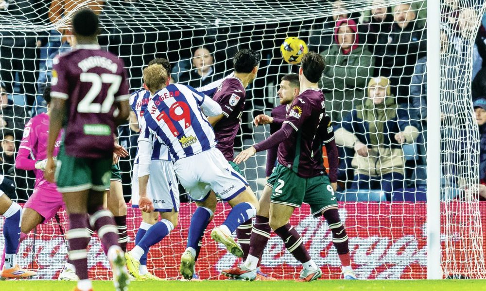 West Bromwich Albion forward Aune Heggebo scores his second