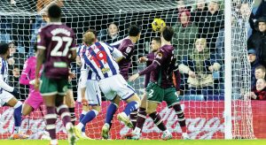 West Bromwich Albion forward Aune Heggebo scores his second