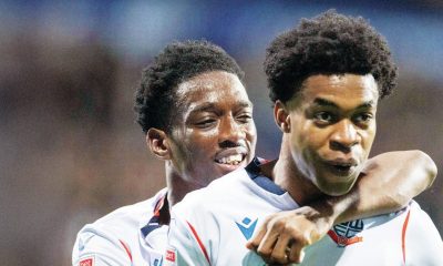 Bolton Wanderers’ Thierry Gale celebrates his winner