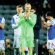 Blackburn Rovers players applaud the fans after last week’s game was abandoned when the pitch became waterlogged