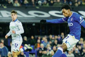 Jaden Philogene fires home Ipswich Town’s second goal