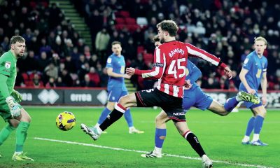 Patrick Bamford scores Sheffield United’s third goal