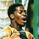 Cambridge’s Sullay Kaikai celebrates after scoring their second goal