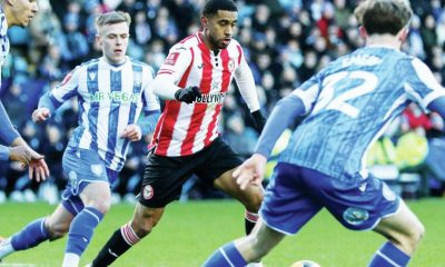 Brentford’s Reiss Nelson feels the heat