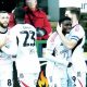 Salford City’s Kelly N’Mai, third from left, celebrates scoring their second