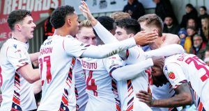 Bolton Wanderers celebrate Corey Blackett-Taylor’s winner