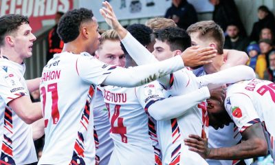 Bolton Wanderers celebrate Corey Blackett-Taylor’s winner