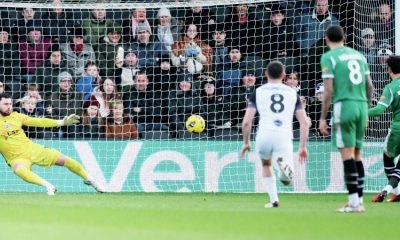 Jodi Jones fires in Notts County’s leveller from the penalty spot