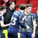 Crewe Alexandra celebrate Matus Holicek’s opener