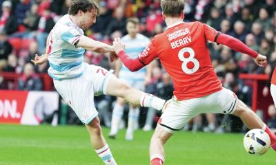Wrexham’s Ollie Rathbone fires home the winner