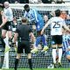 Defender Matt Clarke heads home Derby County’s winning goal