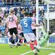 Ibane Bowat, partially hidden, scores Portsmouth’s winner past Asmir Begovic